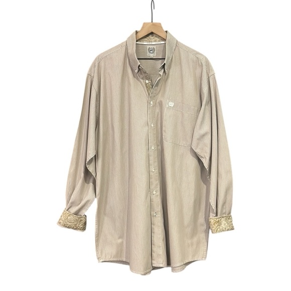 Cinch Mens Size Long Sleeve Button Up Casual Western Shirt Size XL - Picture 6 of 10